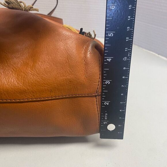 s-l400.jpg FOSSIL Women’s Tasseled Brown Leather Tote Shoulder Bag SEE DESCRIPTION‎